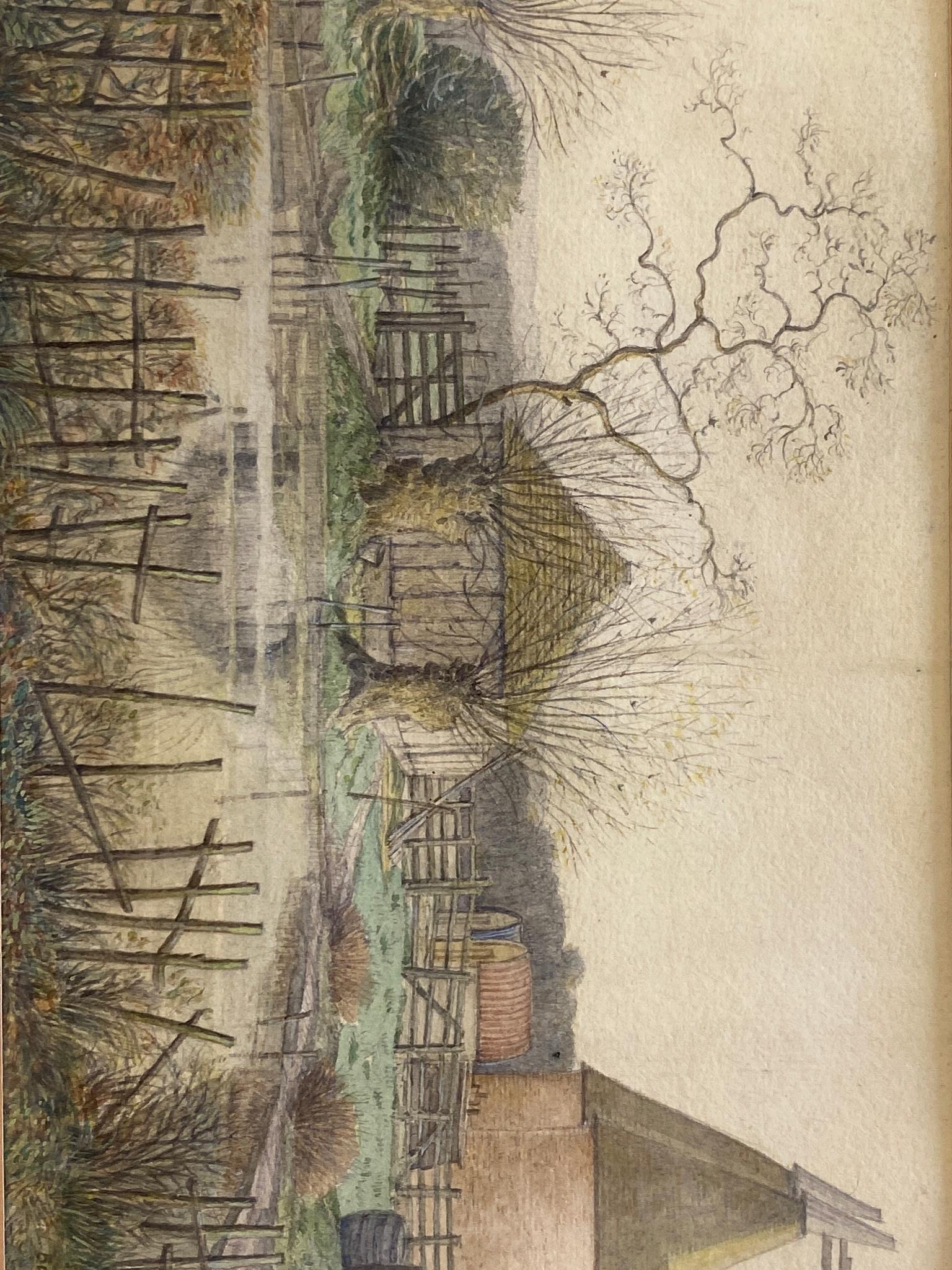 Sydney Maiden (1893-1963), watercolour, 'Bulls Farm, Rolvenden', signed and dated 1948, 15 x 25cm